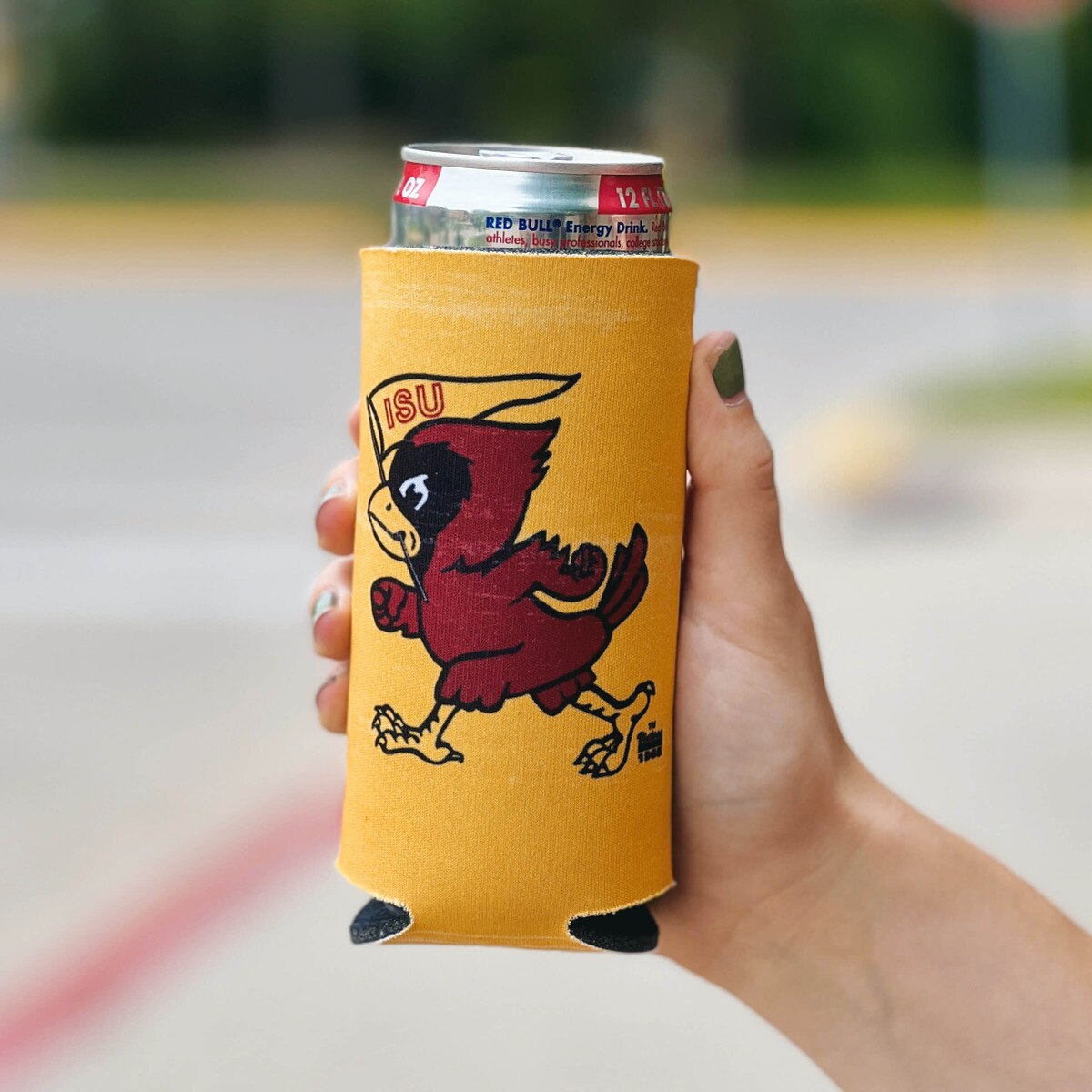 WinCraft Vintage Cy Double-Sided 12-oz Slim Can Cooler